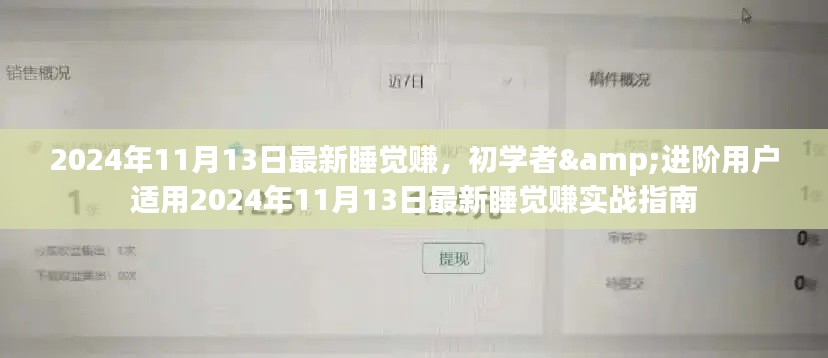 初学者与进阶用户适用的最新睡觉赚实战指南（2024年11月版）