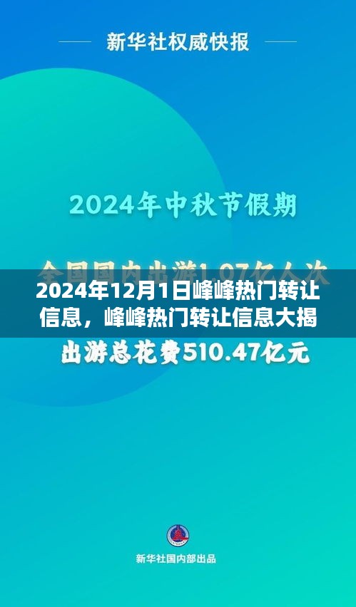 2024年12月1日峰峰热门转让信息精选推荐，揭秘精选不容错过