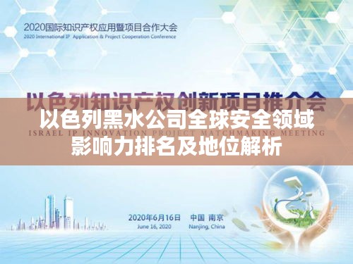以色列黑水公司全球安全领域影响力排名及地位解析